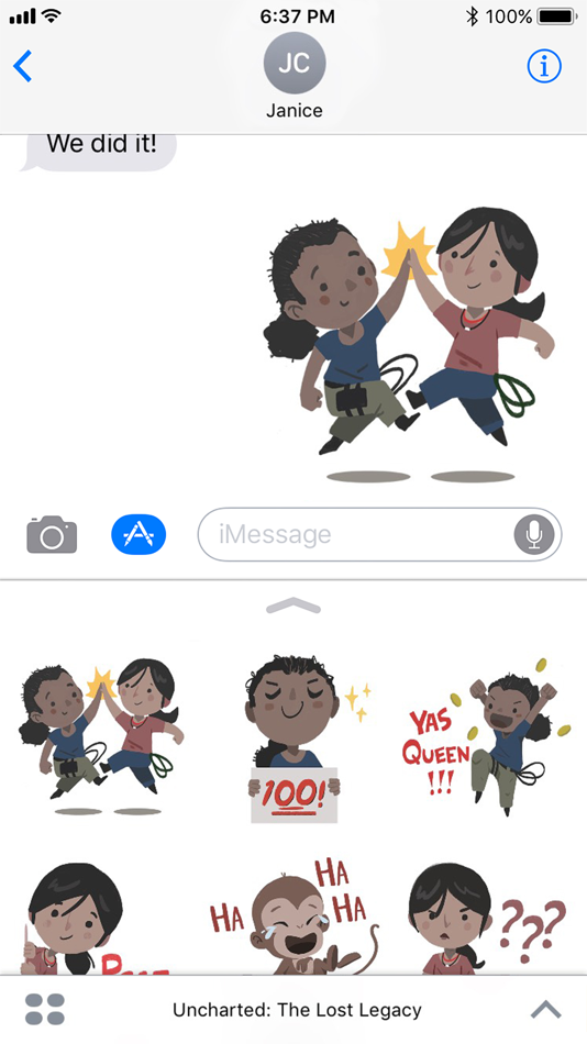 Uncharted: The Lost Legacy Stickers - 1.0 - (iOS)