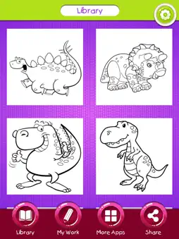 Dinosaur Coloring Book Pages screenshot 7