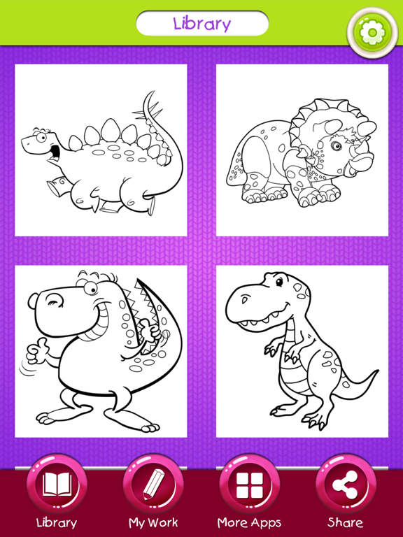 Screenshot #5 pour Dinosaure Livre à Colorier