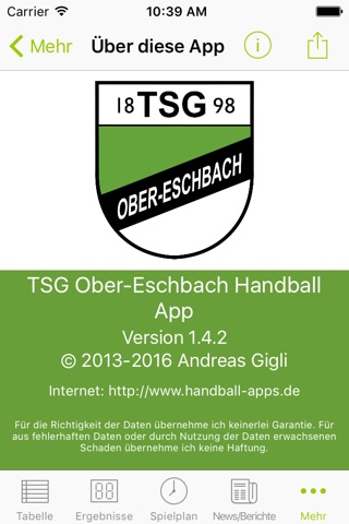 TSG Ober-Eschbach Handball screenshot 4