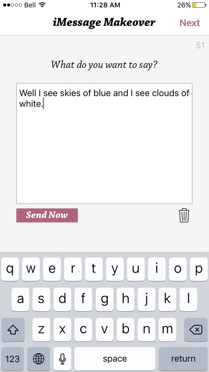 iPhone screenshot