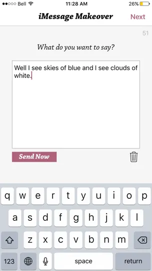 Скриншот Message Makeover For IMessage - Colorful Bubbles на iPhone 3