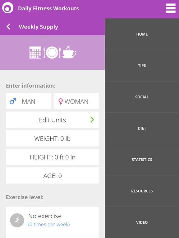 Daily Fitness Workouts iPad screenshot 5 - Health & Fitness app