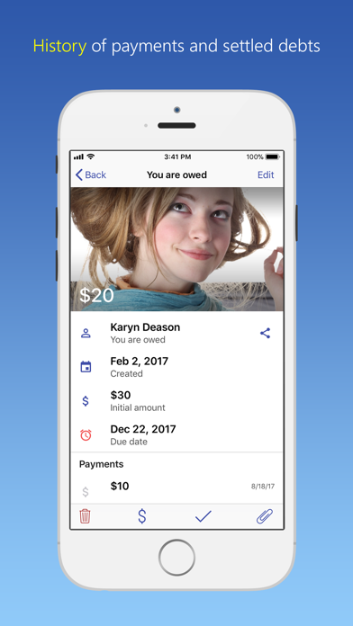 How to cancel & delete IOU - debt manager from iphone & ipad 2