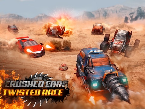 Crushed Cars 3D - Twisted Raceのおすすめ画像1