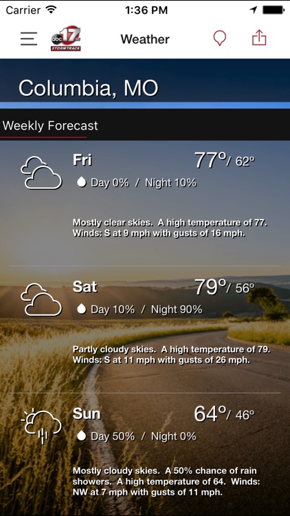 KMIZ Wx screenshot-3