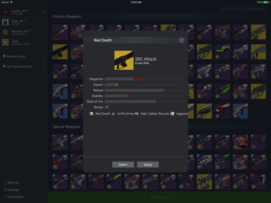 Screenshot #5 pour Loadouts for Destiny