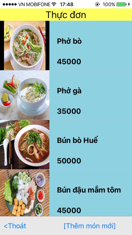 Kế toán quán-chỉ cài cho iPad