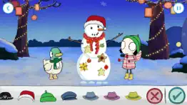 sarah & duck: build a snowman айфон картинки 4