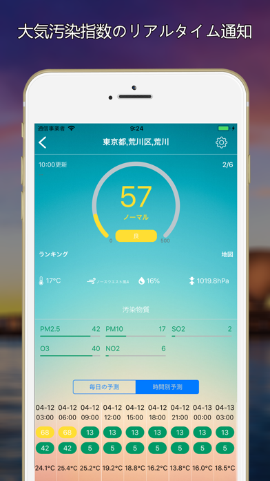 天気の監視-リアルタイムPM 2.5と温度のおすすめ画像4