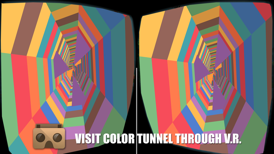 #1. VR Color Tunnel Race-Time Travel Virtual Reality (iOS) 来自: Aysha Sehar