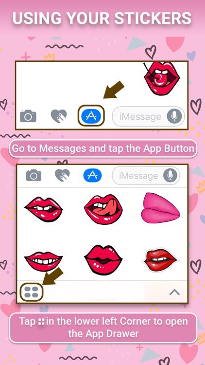 Lusty Lips : Stickers