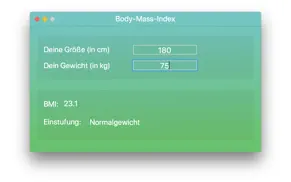 body-mass-index rechner iphone bildschirmfoto 1