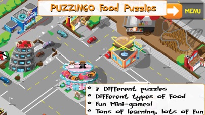 PUZZINGO Food Puzzles Game Screenshot