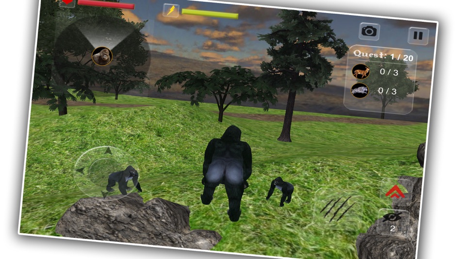 #2. Wild Gorilla Sim (iOS) 由: VU THI TAM