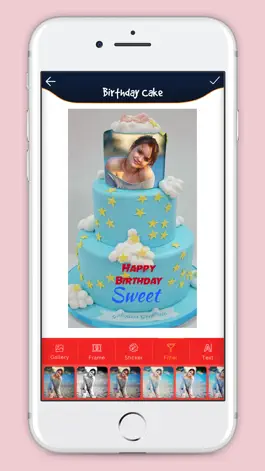 Game screenshot Birthday Cake With Photo hack