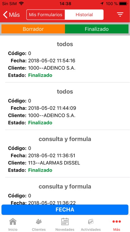 Gestión Móvil - Forms