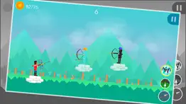 funny archers - 2 player archery games iphone screenshot 2