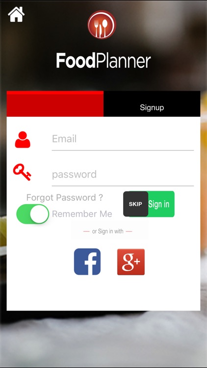 FoodPlanner App