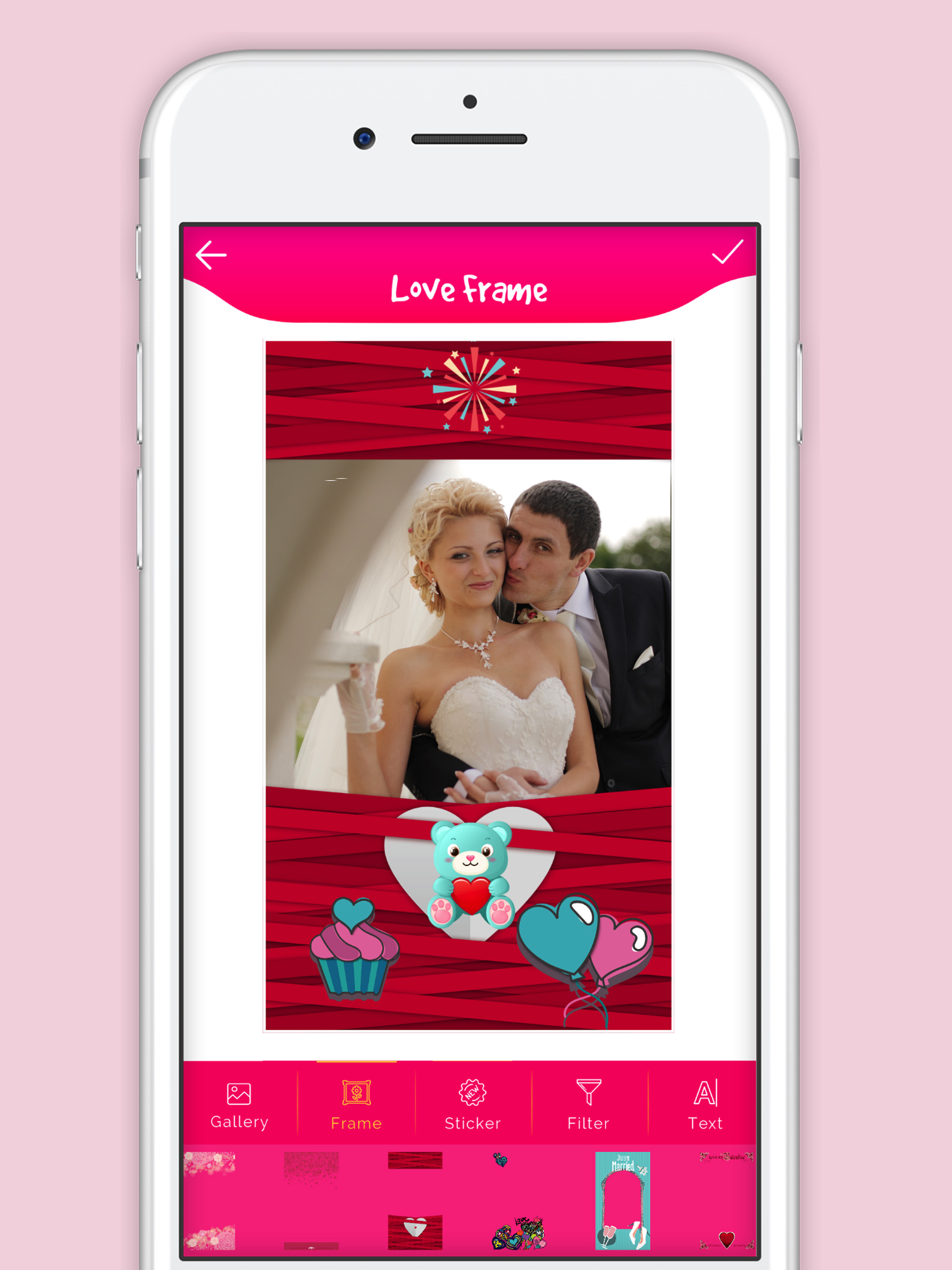 Cute Love Photo Frame