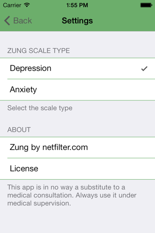 Zung screenshot 3