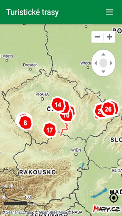 Screenshot #1 pour Turistické trasy