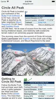 Wasatch Backcountry Skiing Map iphone bilder 2
