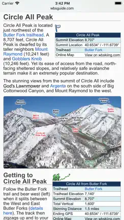 Wasatch Backcountry Skiing Map iPhone image 3