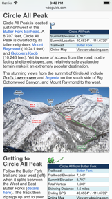 Wasatch Backcountry Skiing Map screenshot