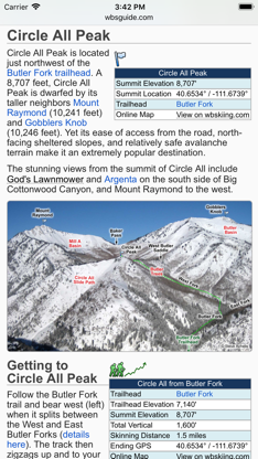 Wasatch Backcountry Skiing Map screenshot 3