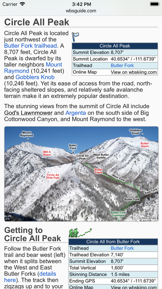 #3. Wasatch Backcountry Skiing Map (iOS) 由: Iterum, LLC