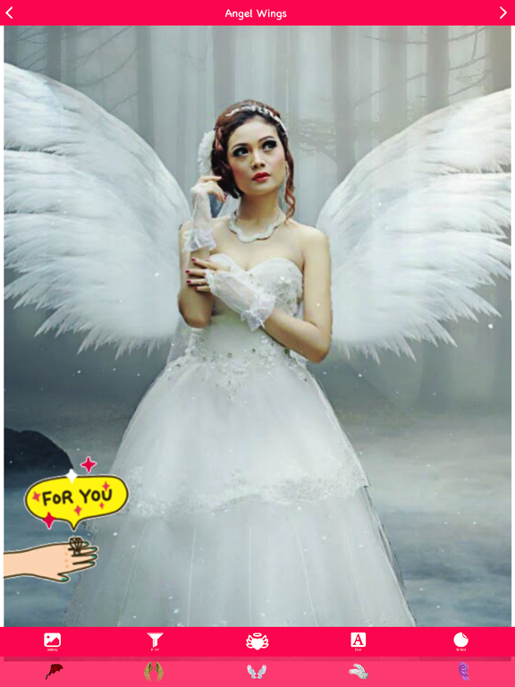Screenshot #6 pour Angel Wings Photo Booth