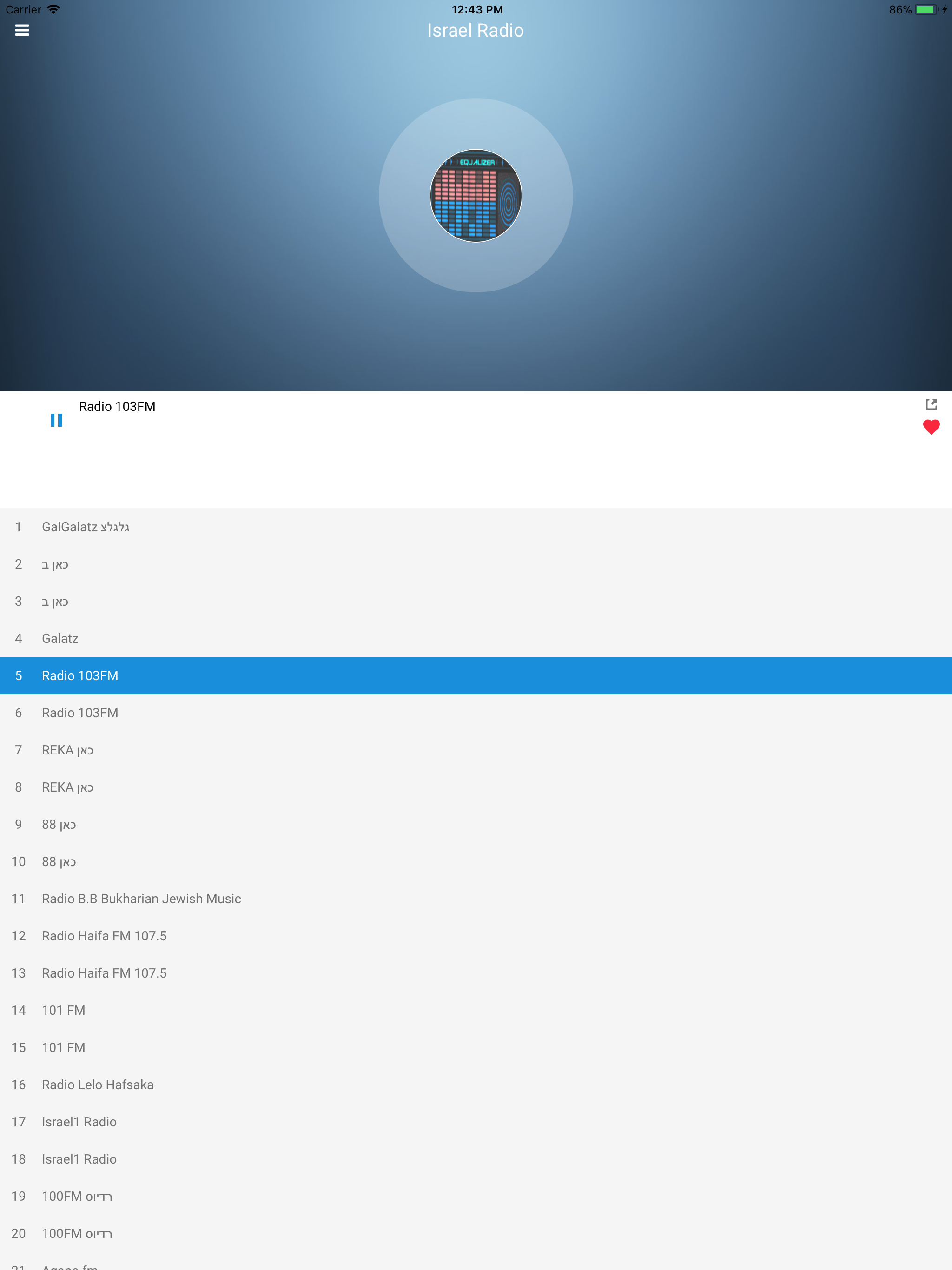 Israel Radio FM: רדיו ישראל screenshot 10