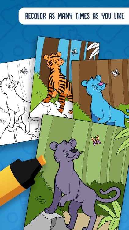 Playcell Coloring Time Animals screenshot-3