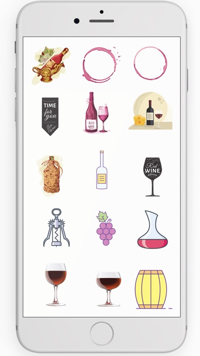 Wine Stickers for iMessage screenshot 3