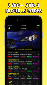OBD-2 Subaru screenshot