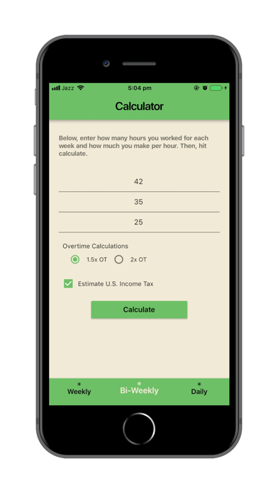 Screenshot #3 pour Simple Overtime Calculator