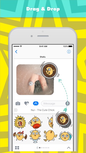 Nui - The Cute Chick stickers(圖3)-速報App