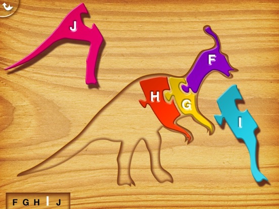 Mijn eerste puzzles Dinosaurus iPad app afbeelding 3