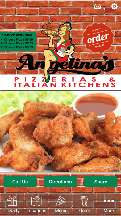 Angelina's Pizza Las Vegas iPhone screenshot 5 - Food & Drink app