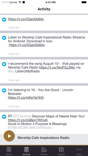 Worship Cafe Inspirations Radio(圖2)-速報App