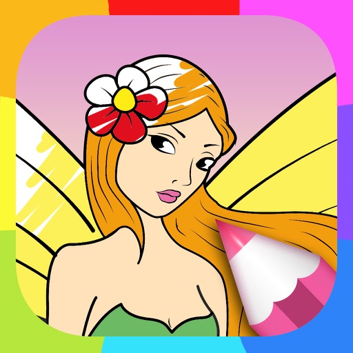 Fairy Coloring Sheets Icon