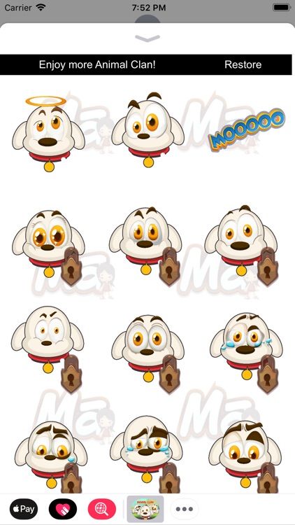 Animal Clan Dog Stickers