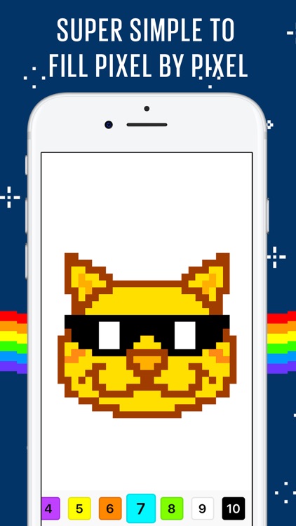 Color By Number Pixel Art Book