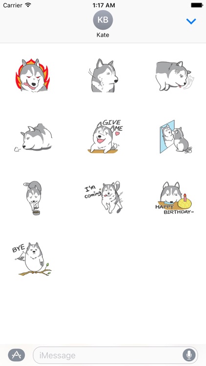Husky Dog - Huskymoji Sticker