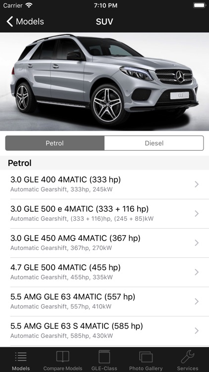 CarSpecs MBZ GLE-Class 2015