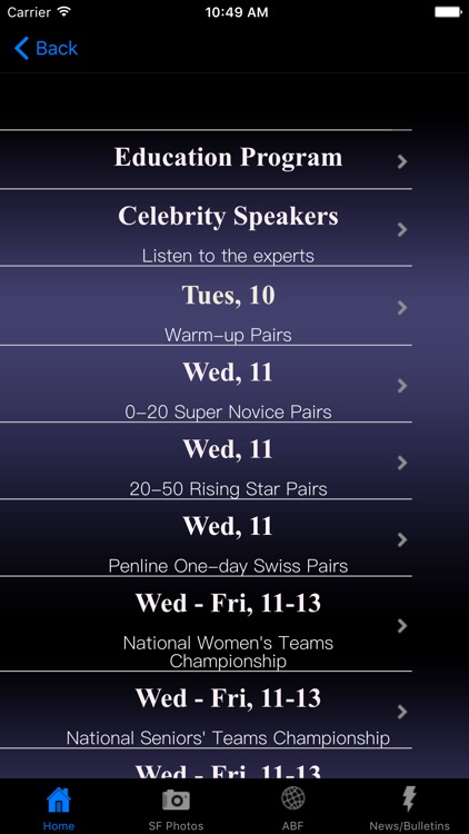 Summer Festival of Bridge SFOB