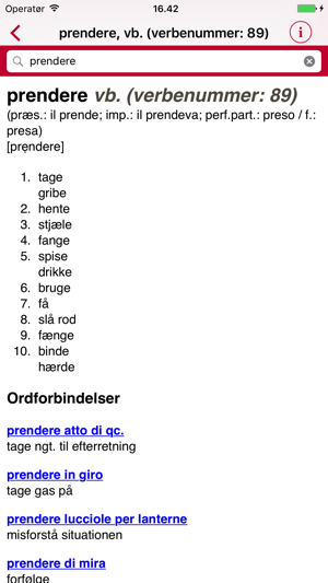 Gyldendal's Italian Danish Dictionary(圖4)-速報App