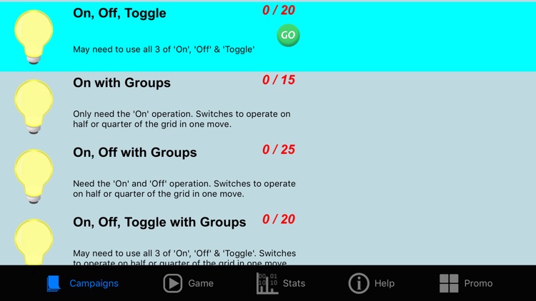 Light Bulb Pattern Puzzle