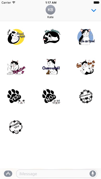Sweet and Cute Cat Sticker
